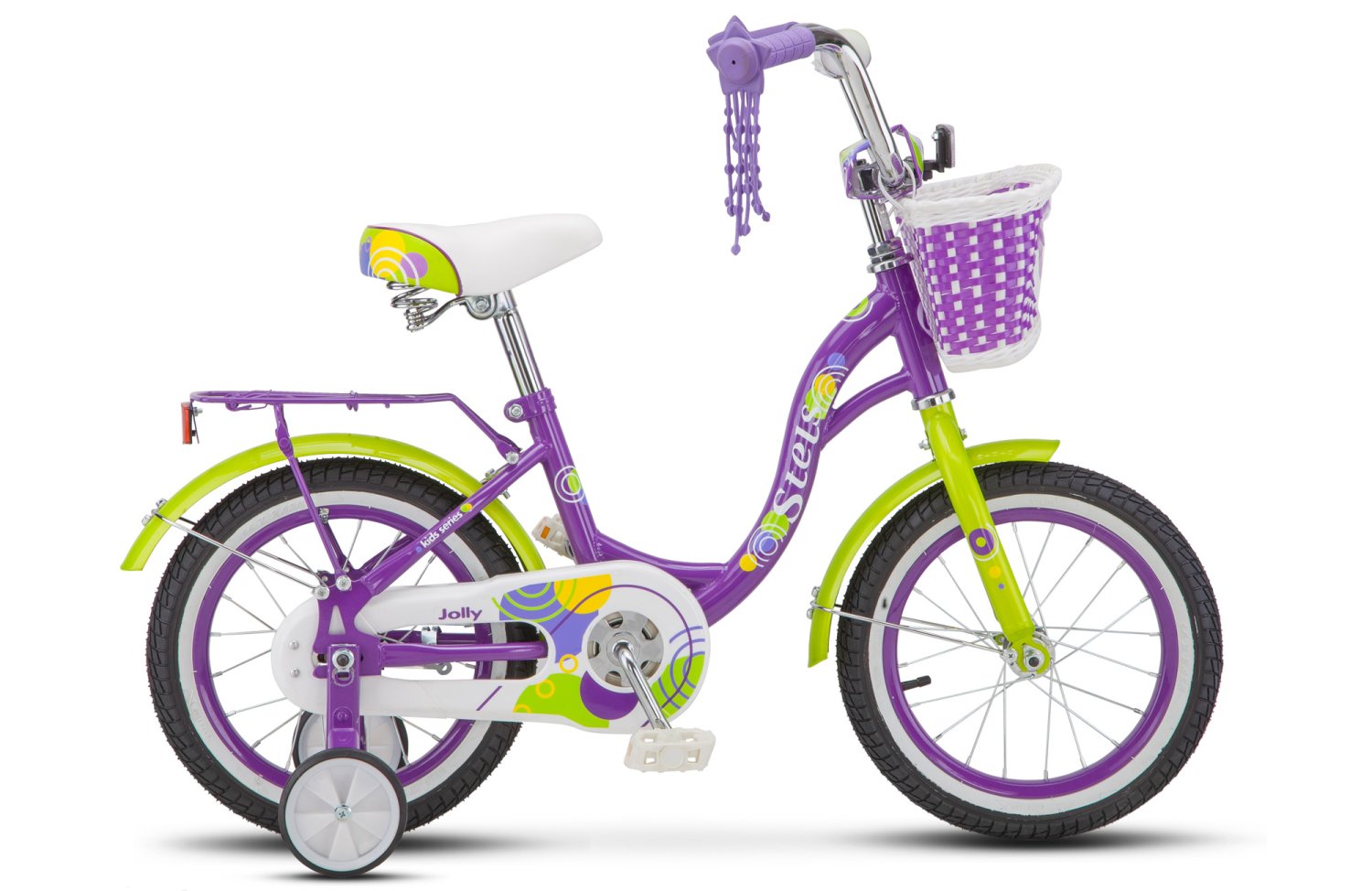 фото Детский велосипед stels jolly v010 14" 2019 (рама: 9.5 (возраст: 3-5 лет), цвет: фиолетовый)