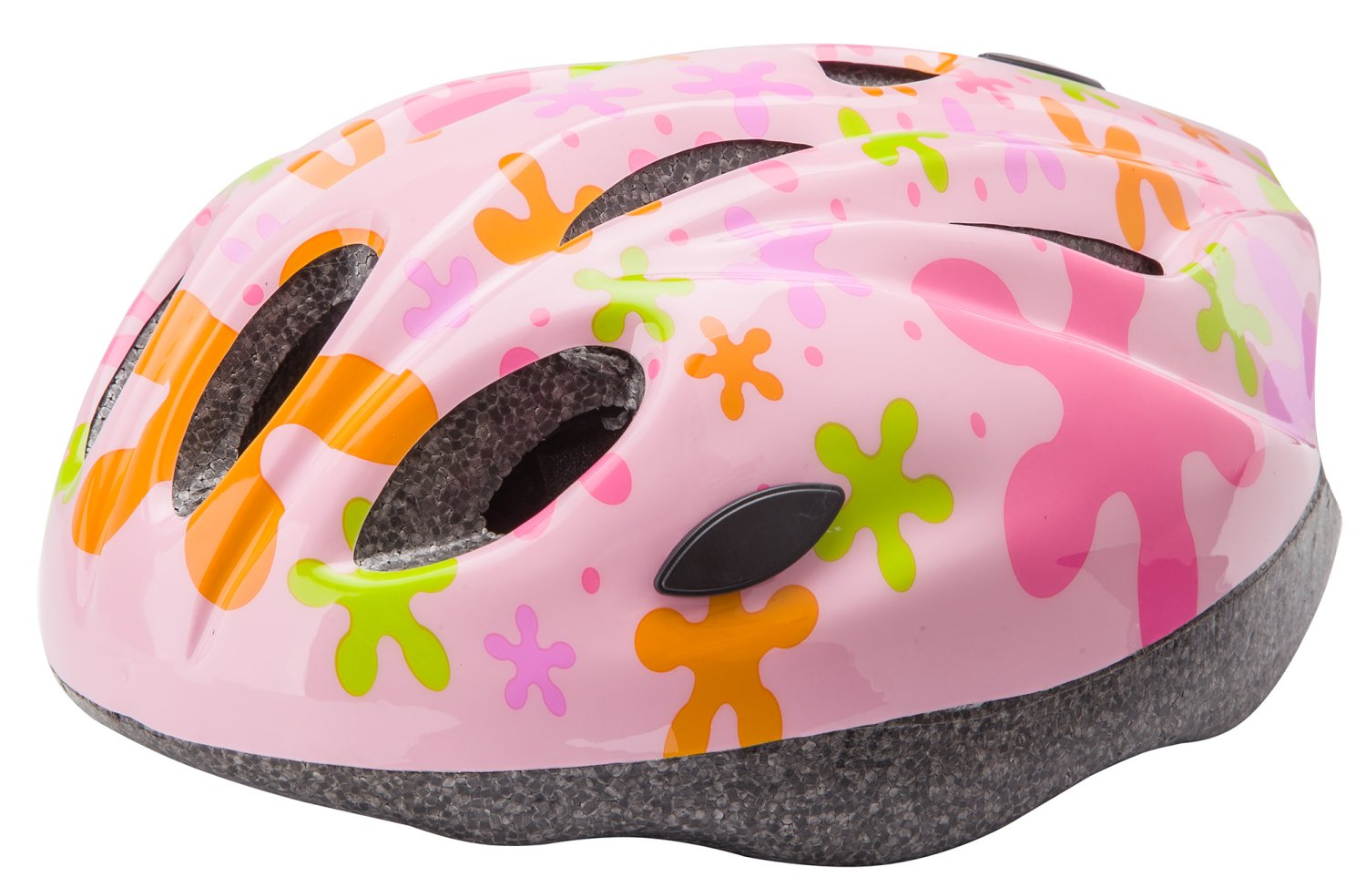 фото Шлем велосипедный детский stels mv-11, зелено-фиолетово-розовый (размер: m)