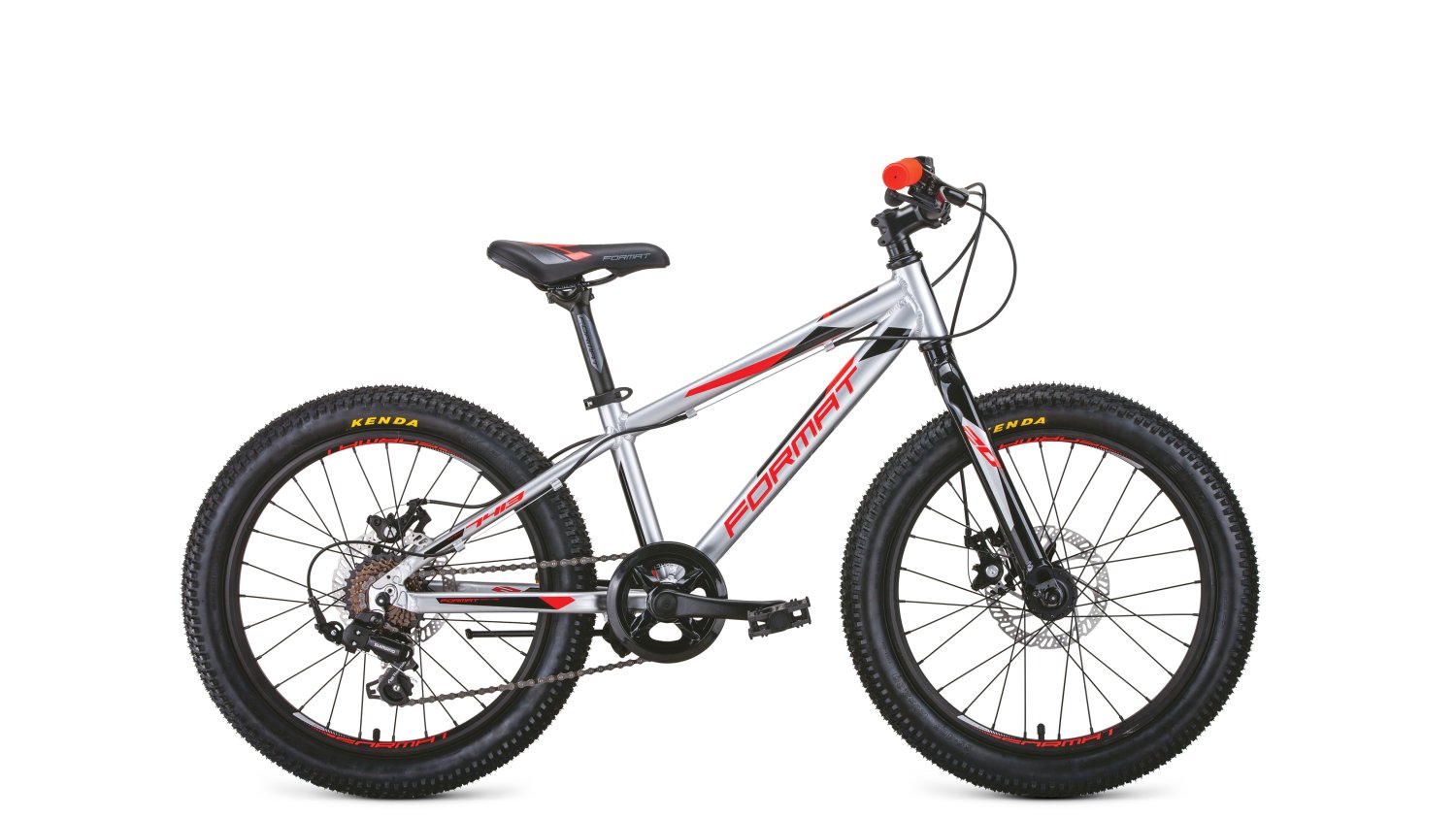 фото Детский велосипед format 7413 20" 2020 (рама: 10,5" (рост: 112-136см), цвет: серебро)
