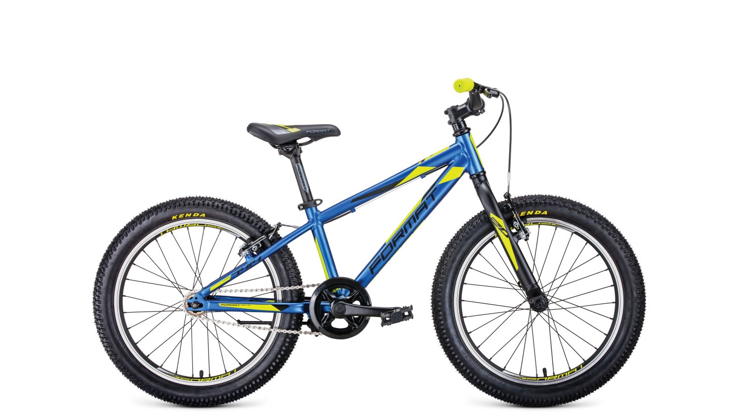 фото Детский велосипед format 7414 20" 2020 (рама: 10,5" (рост: 112-136см), цвет: синий матовый)