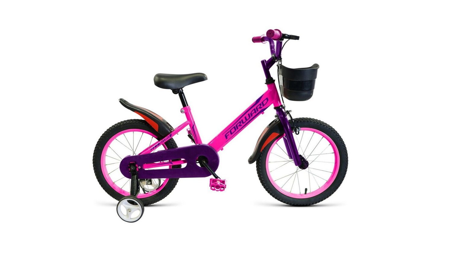 фото Детский велосипед forward nitro 16" 2020 (рост: 100-118 см, цвет: розовый)