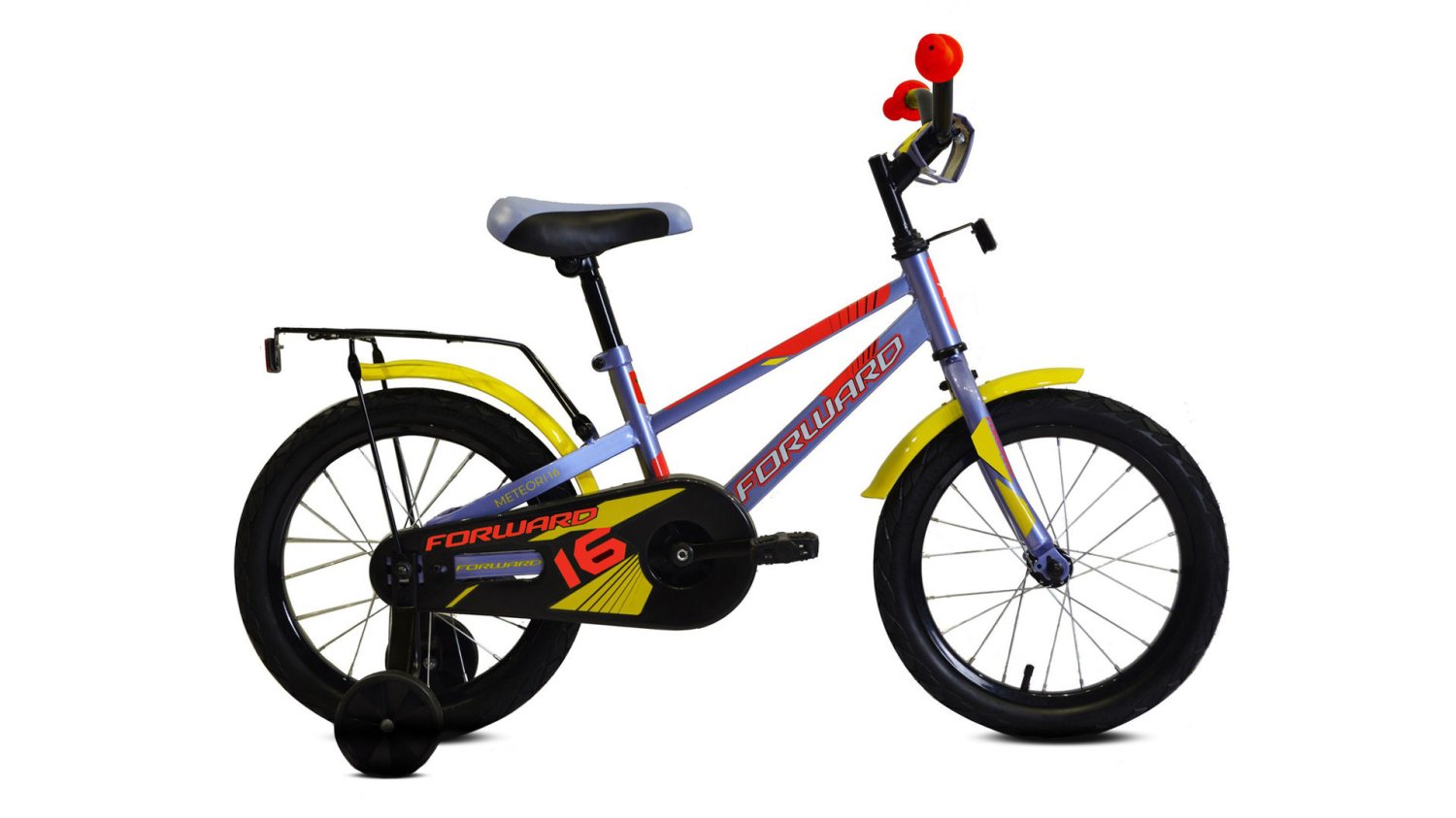 фото Детский велосипед forward meteor 12" 2020 (возраст: 2-4 года (рост: 85-100см), цвет: серо-голубой/оранжевый)