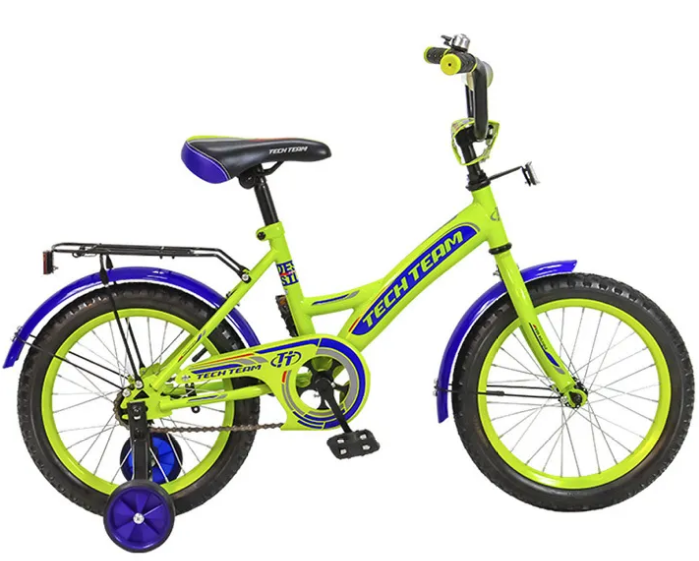 фото Детский велосипед tech team 135 18" 2018 (рост: 105-125 см, цвет: зеленый) techteam