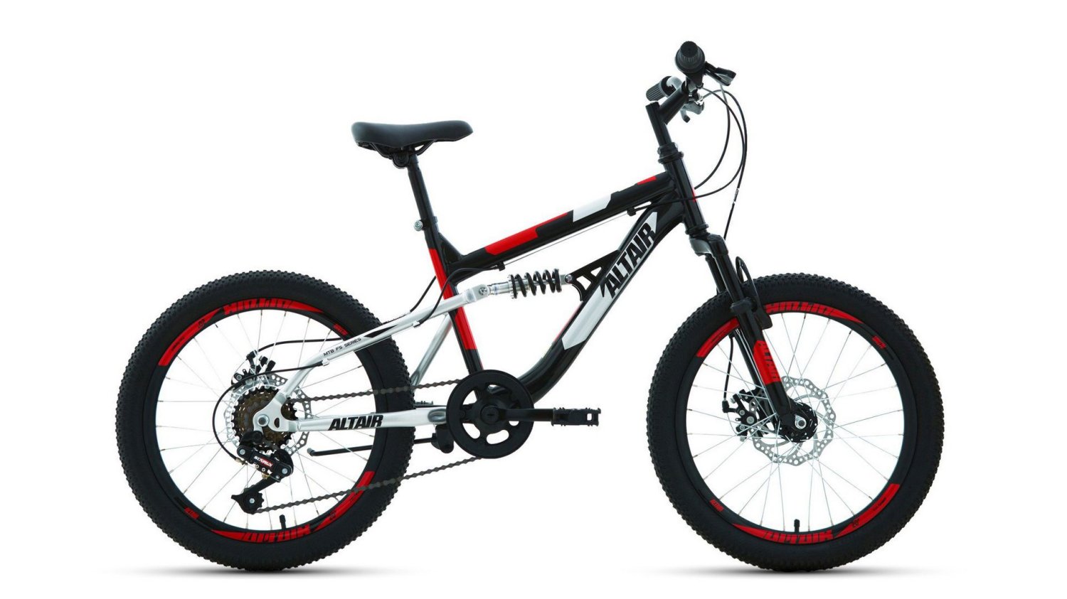 Детский велосипед ALTAIR MTB FS disc 20" 2020 (Рама: 14" (Рост: 115-135 см), Цвет: черный/красный
Детский велосипед ALTAIR MTB FS disc 20" 2020 (Рама: 14" (Рост: 115-135 см), Цвет: черный/красный
