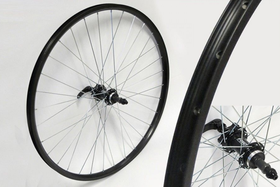 фото Колесо велосипедное forward, 26", заднее, втулка wz-a208r алюминий, под дисковый тормоз, под трещотку, rwf26rbab902