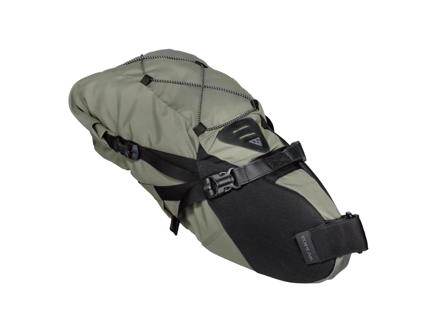 фото Велосумка для путешествий topeak backloader, seatpost mount bikepacking bag, под седло, 15 l, green, tbp-bl3g