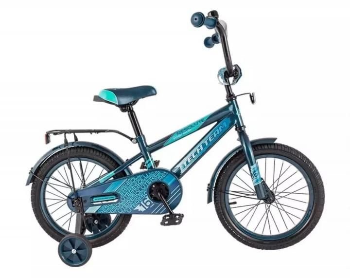 фото Детский велосипед tech team 134 14" 2019 (возраст: 3-5 лет (рост: 90-110см), цвет: синий) techteam