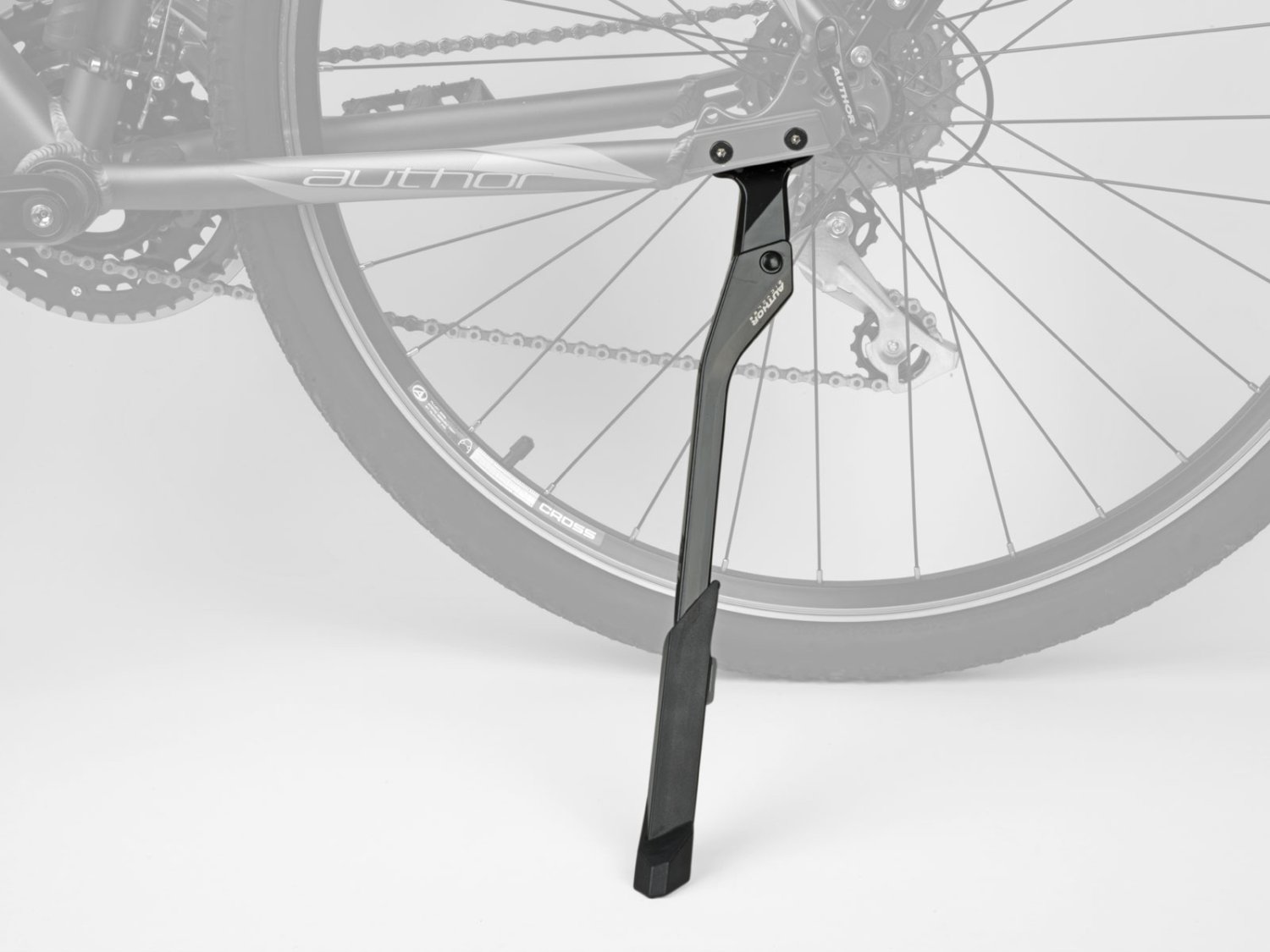 

Подножка велосипедная AUTHOR AKS-670 R40 E-bike, 24-29", регулируемая, задняя, черный, 8-16505203