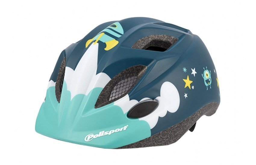 фото Комплект polisport xs kids premium, шлем детский/фляга/держатель spaceship, matte finish, pls8740800002