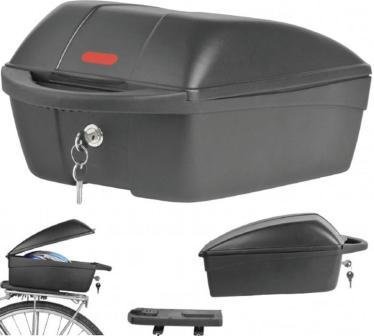 фото Сумка/бокс polisport qst, на велобагажник, объём 12 литров, с ключом, black, pls8870500001