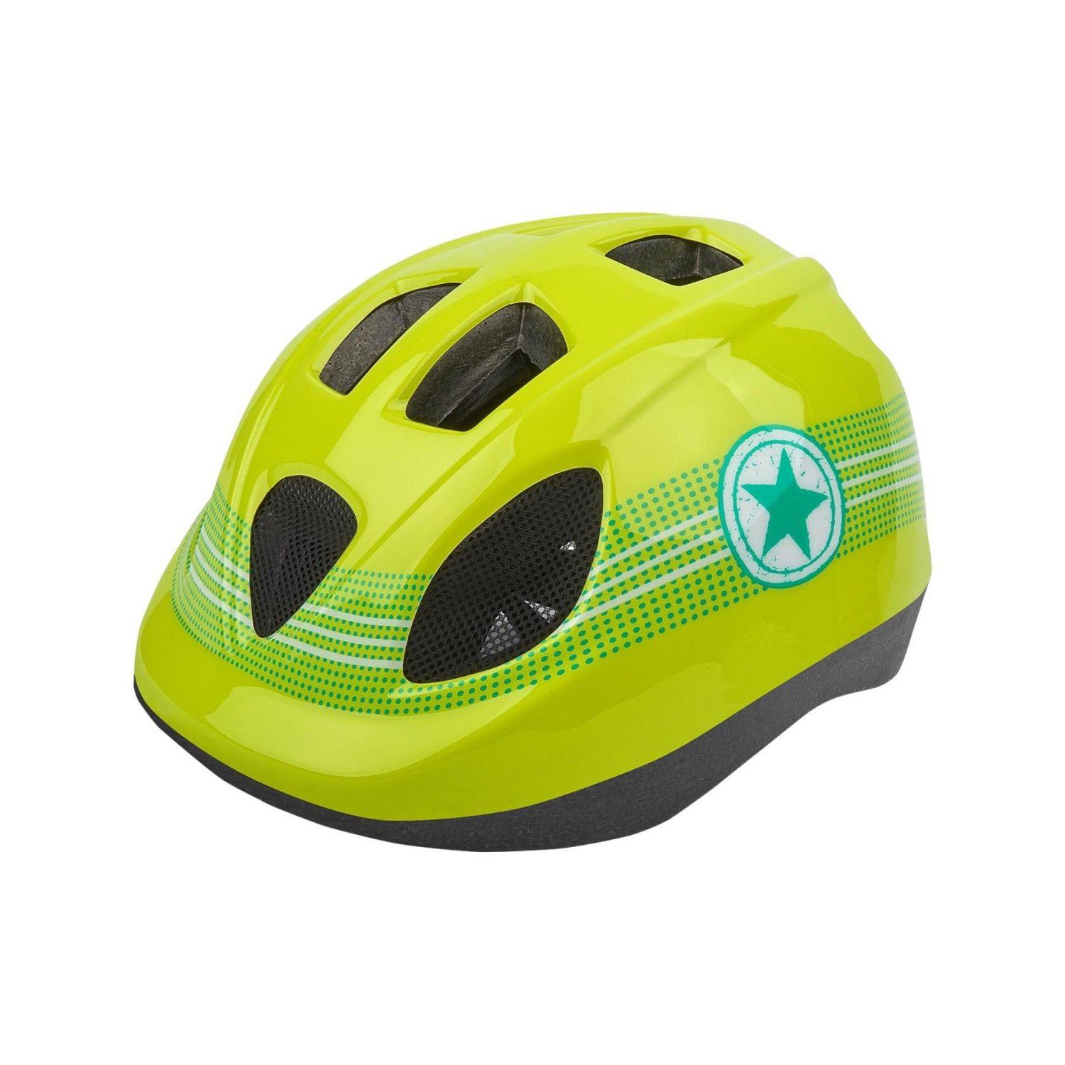 фото Шлем велосипедный детский polisport xs kids popstar, multi colour (green) (размер: xs 46/53)