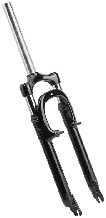 фото Вилка велосипедная xds-3868v, 26", 1-1/8"x226мм, безрезьбовая, под v-brake, сталь, черная, 110212 no name
