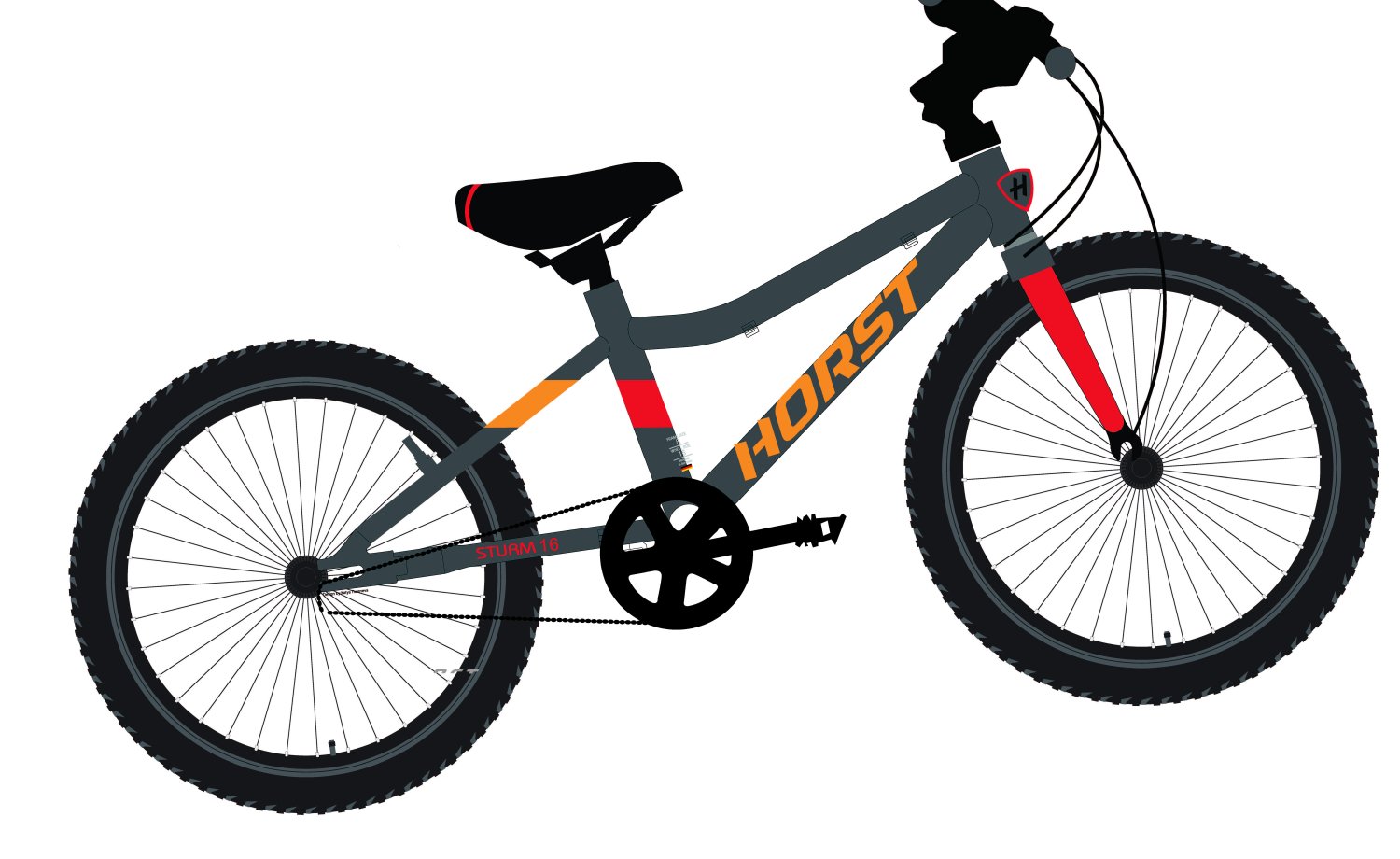 фото Детский велосипед horst sturm 16" 2021 (возраст: 4-6 лет (рост: 95-115см). цвет: а)
