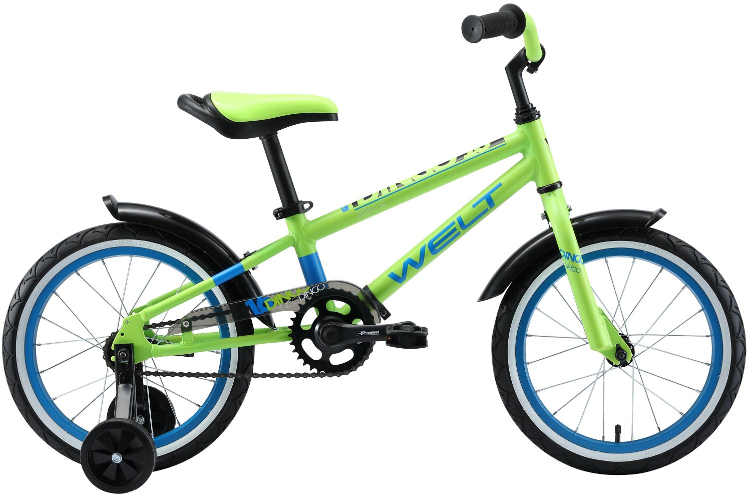 фото Велосипед детский welt dingo 16" 2020 (возраст ребенка: 4-6 лет (рост до 125 см), цвет: зелено-синий )