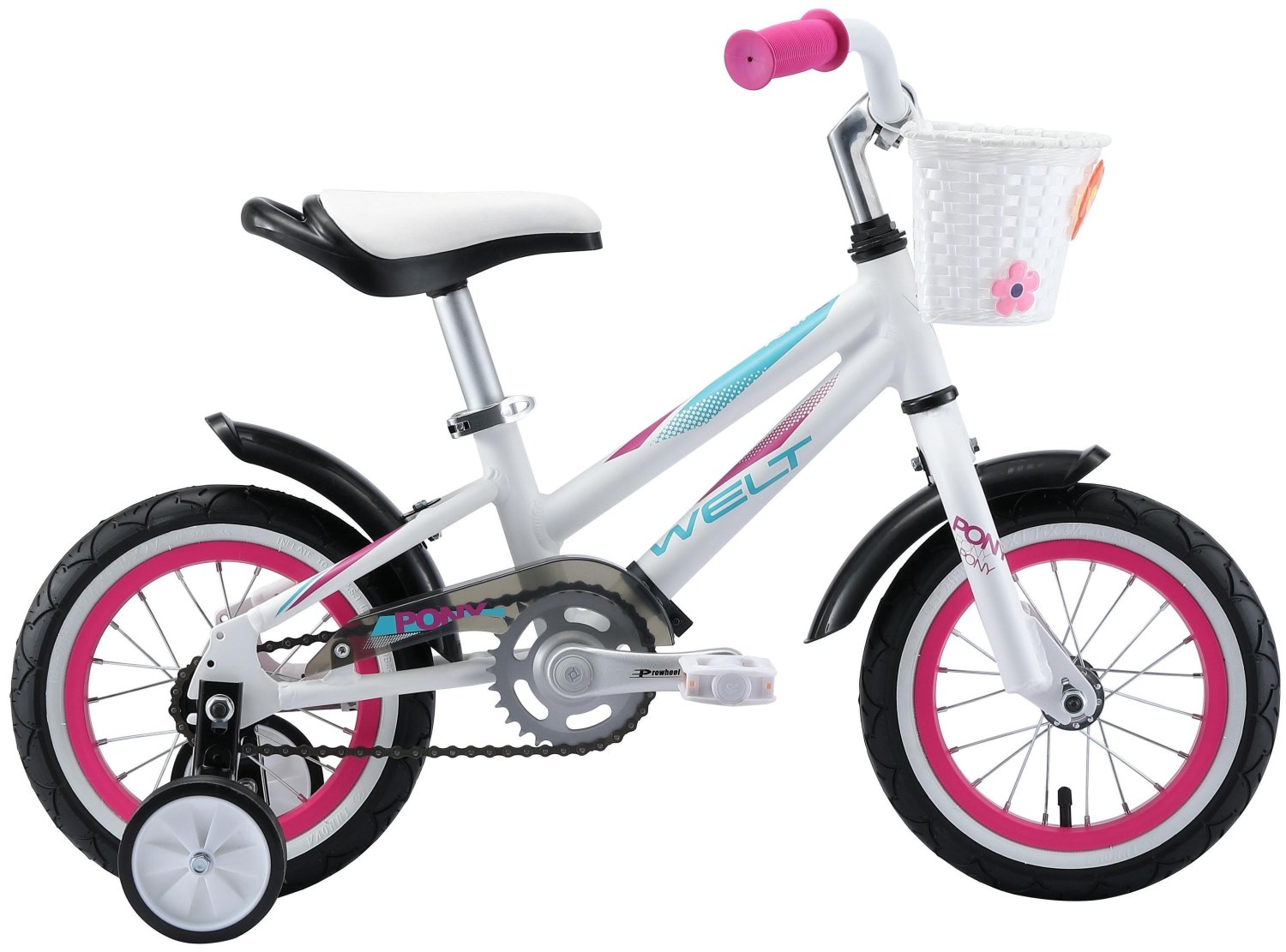 фото Велосипед детский welt pony 12" 2020 (возраст ребенка: 2-4 года( рост до 105 см), цвет: бело-розовый)