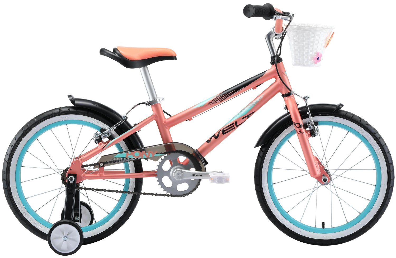фото Велосипед детский welt pony 18" 2020 (возраст ребенка: 4-6 лет (рост до 125 см), цвет: розово-синий )