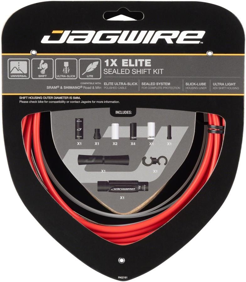 Велосипедный набор рубашек и тросиков переключения JAGWIRE Elite Sealed Shift Kit 1X, красный, SCK022
Велосипедный набор рубашек и тросиков переключения JAGWIRE Elite Sealed Shift Kit 1X, красный, SCK022