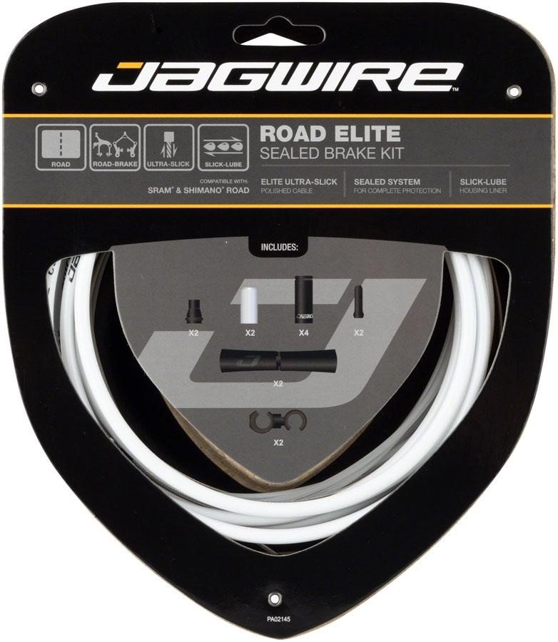 фото Велосипедный набор рубашек и тросиков тормоза jagwire road elite sealed brake kit, белый, sck051