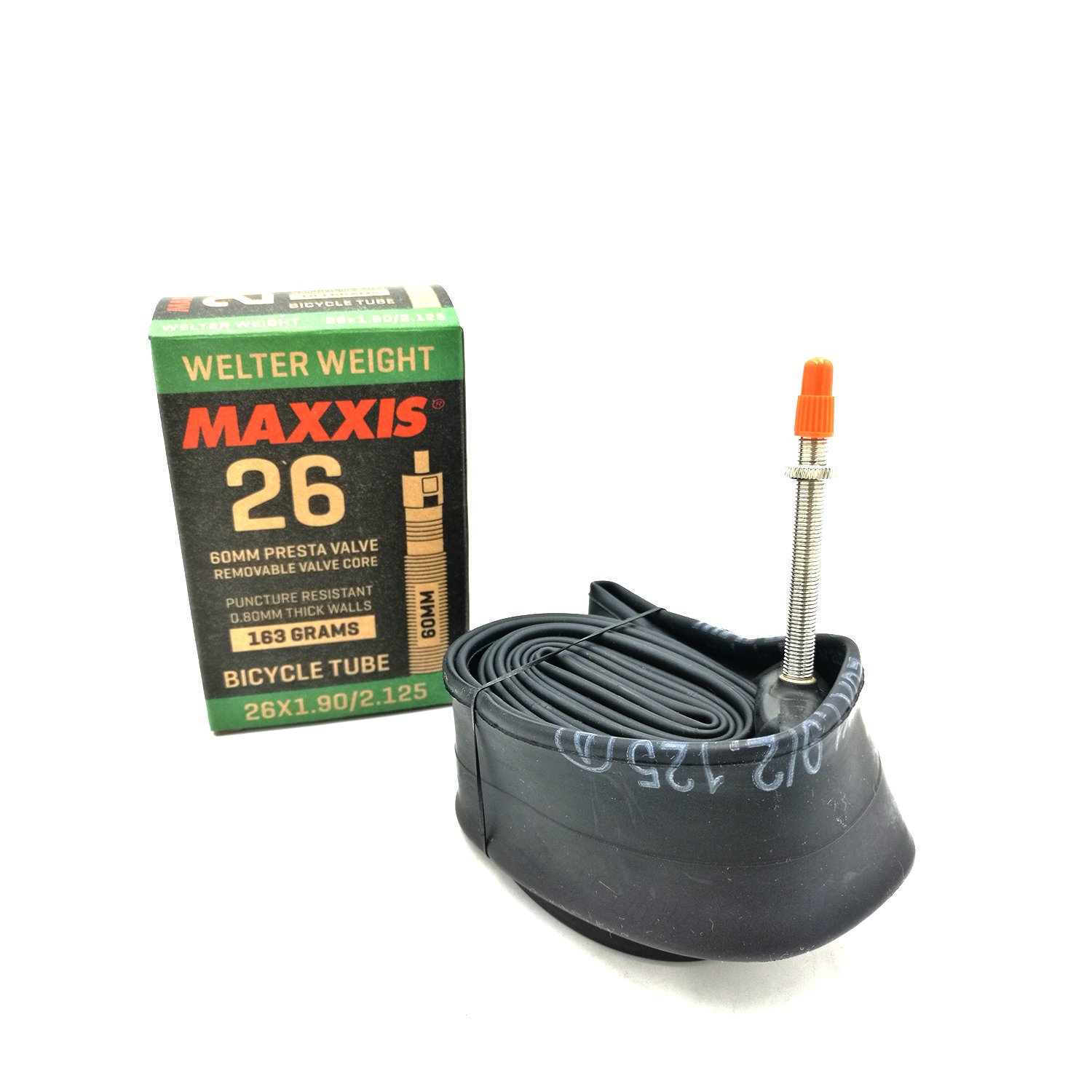 Камера велосипедная Maxxis Welter Weight, 26x1.9/2.125, ниппель Presta 60 mm, велониппель, IB63464300
Камера велосипедная Maxxis Welter Weight, 26x1.9/2.125, ниппель Presta 60 mm, велониппель, IB63464300