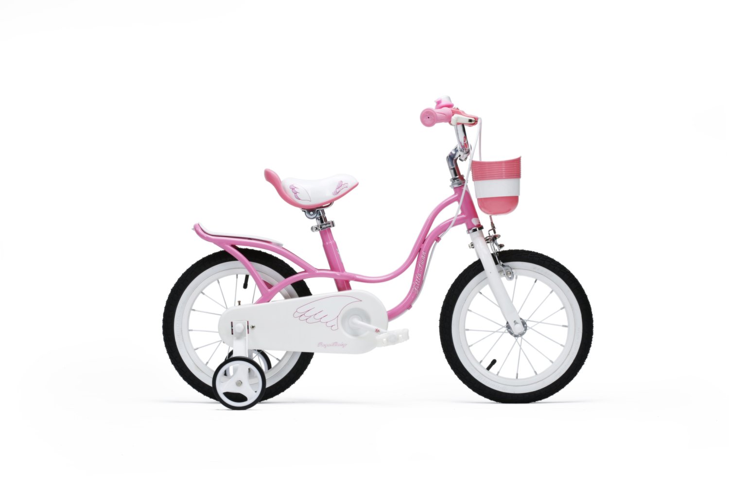 фото Детский велосипед royal baby little swan new 16" (возраст: 4-6 лет (рост6110-125см), цвет: розовый)