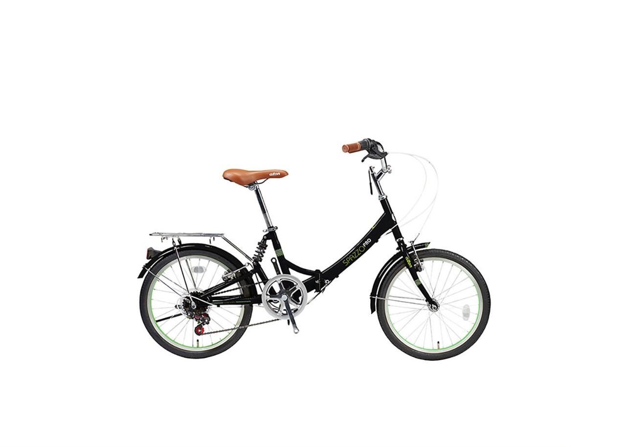 фото Складной велосипед alton spazzo pro 20" (рама: 350мм, цвет: черно-зеленый)