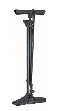фото Насос велосипедный merida, напольный, air tank tubeless floor pump (260psi-18bar) 2100гр. black/grey