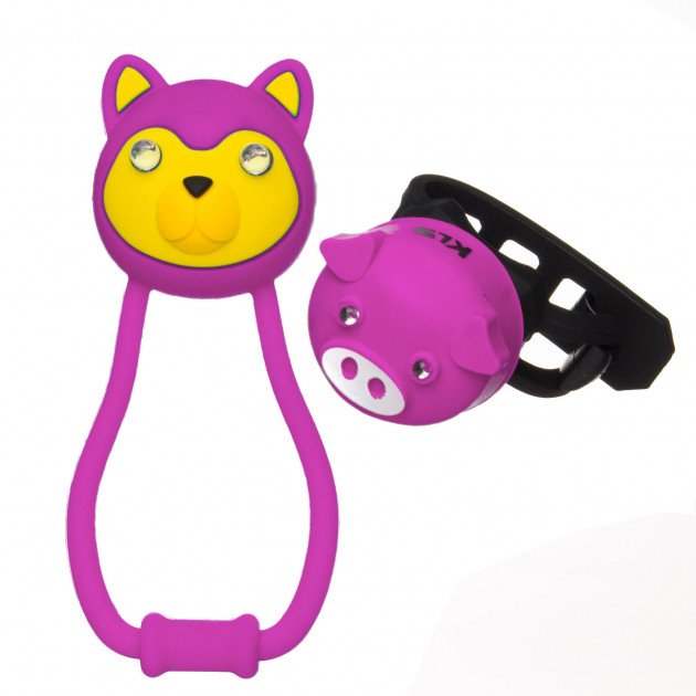 Комплект освещения велосипедный KELLYS ANIMAL розовый: силиконовые фонарики TEDDY+PIGGY, 74165
Комплект освещения велосипедный KELLYS ANIMAL розовый: силиконовые фонарики TEDDY+PIGGY, 74165