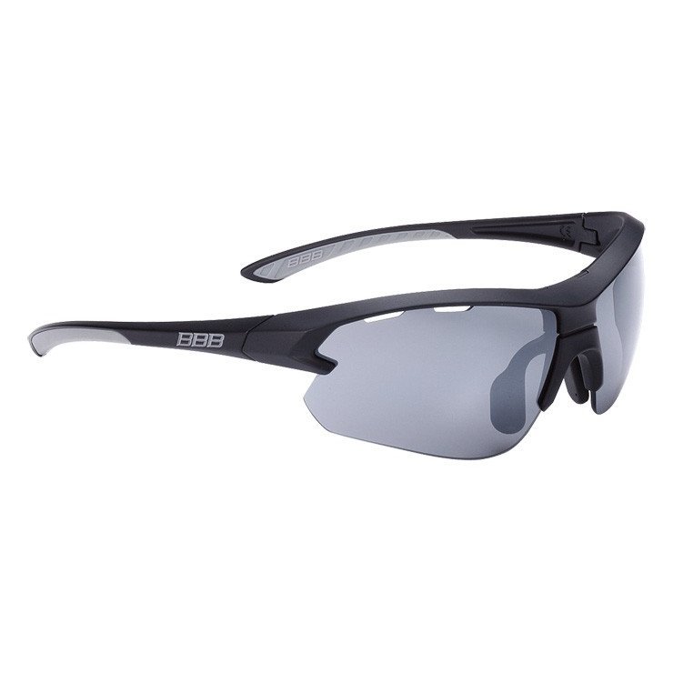 фото Очки велосипедные bbb impulse small pc smoke, flash mirror lenses черный-серый, bsg-52s