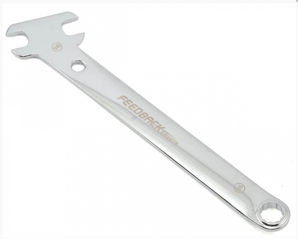 Ключ педальный велосипедный Feedback Pedal Combo Wrench, 15mm, CRV сталь, 17142
Ключ педальный велосипедный Feedback Pedal Combo Wrench, 15mm, CRV сталь, 17142