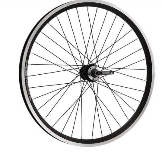 фото Колесо велосипедное, 26", переднее, под диск, двойной обод, втулка алюминий, на промподшипниках, эксцентрик, 630305 no name