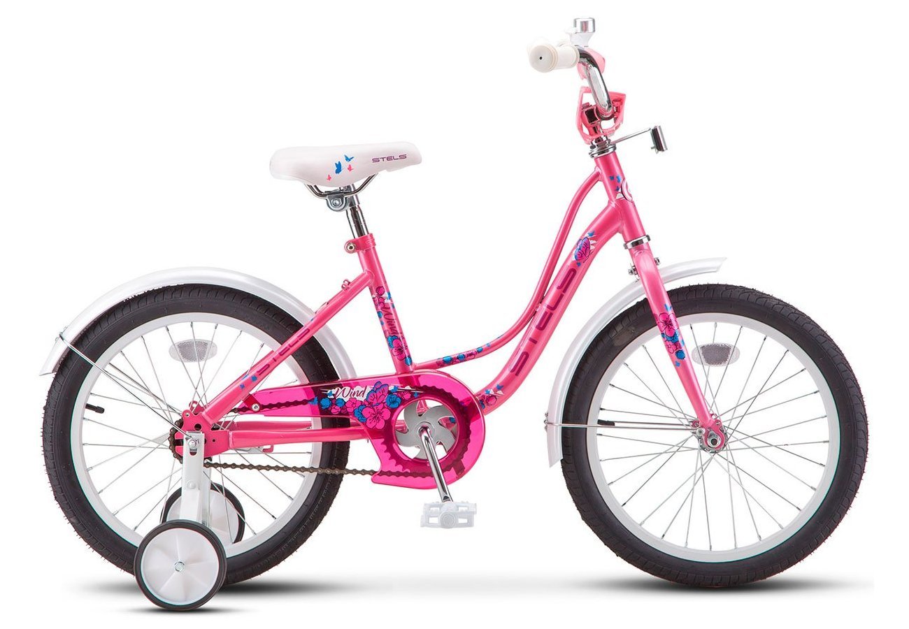 фото Детский велосипед stels wind z020 18" 2019 (рама:12 (рост: 115 - 130 см), цвет: розовый)