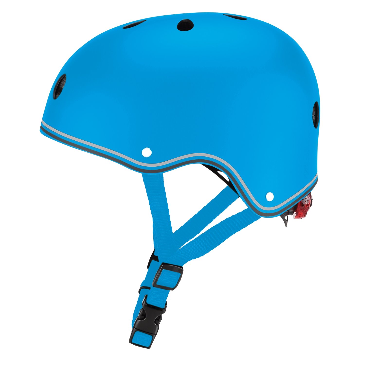 фото Шлем велосипедный globber primo lights, детский, голубой (размер: xs/s (48-53cm) )