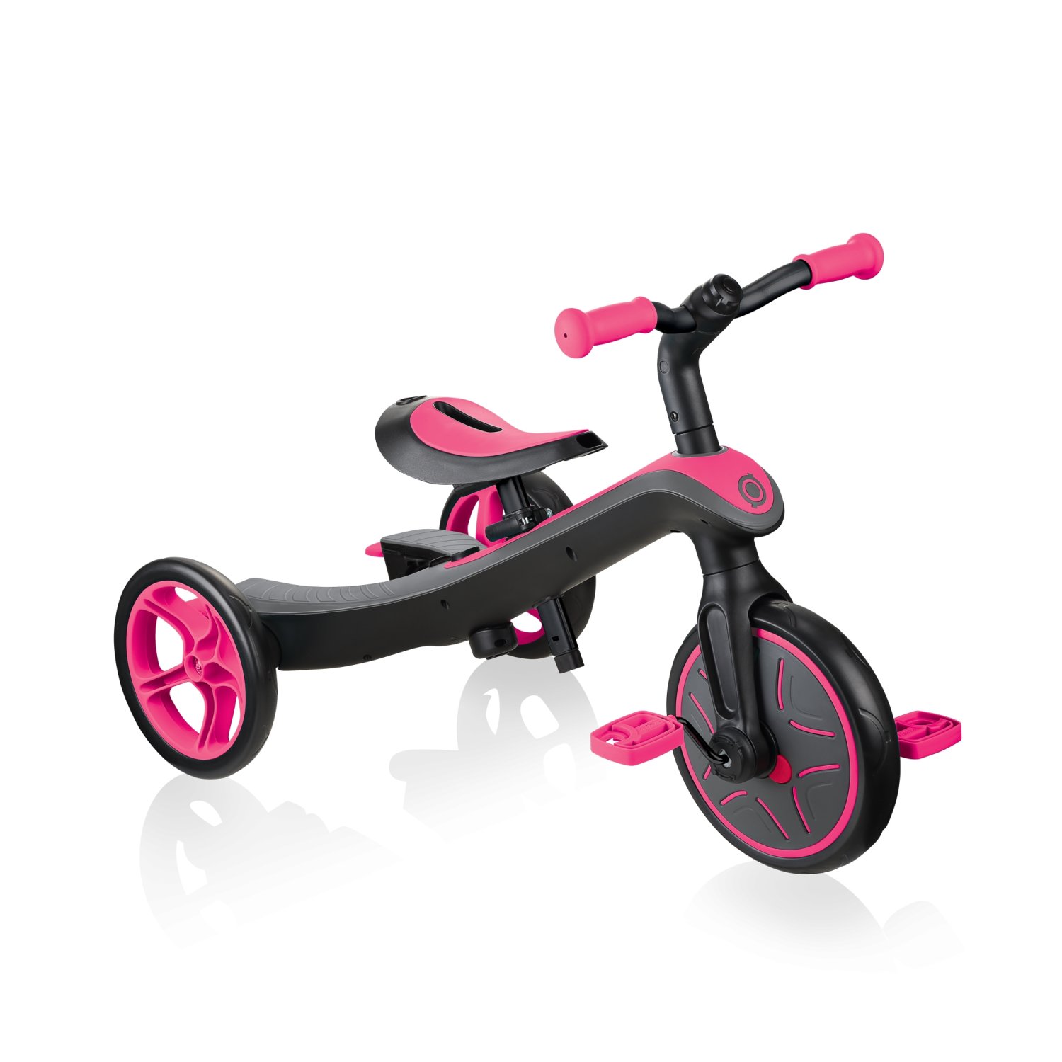 фото Беговел-трансформер globber trike explorer (4 in 1), розовый, 2020