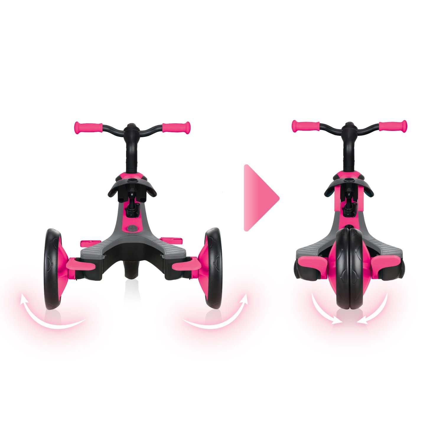 фото Беговел-трансформер globber trike explorer (4 in 1), розовый, 2020