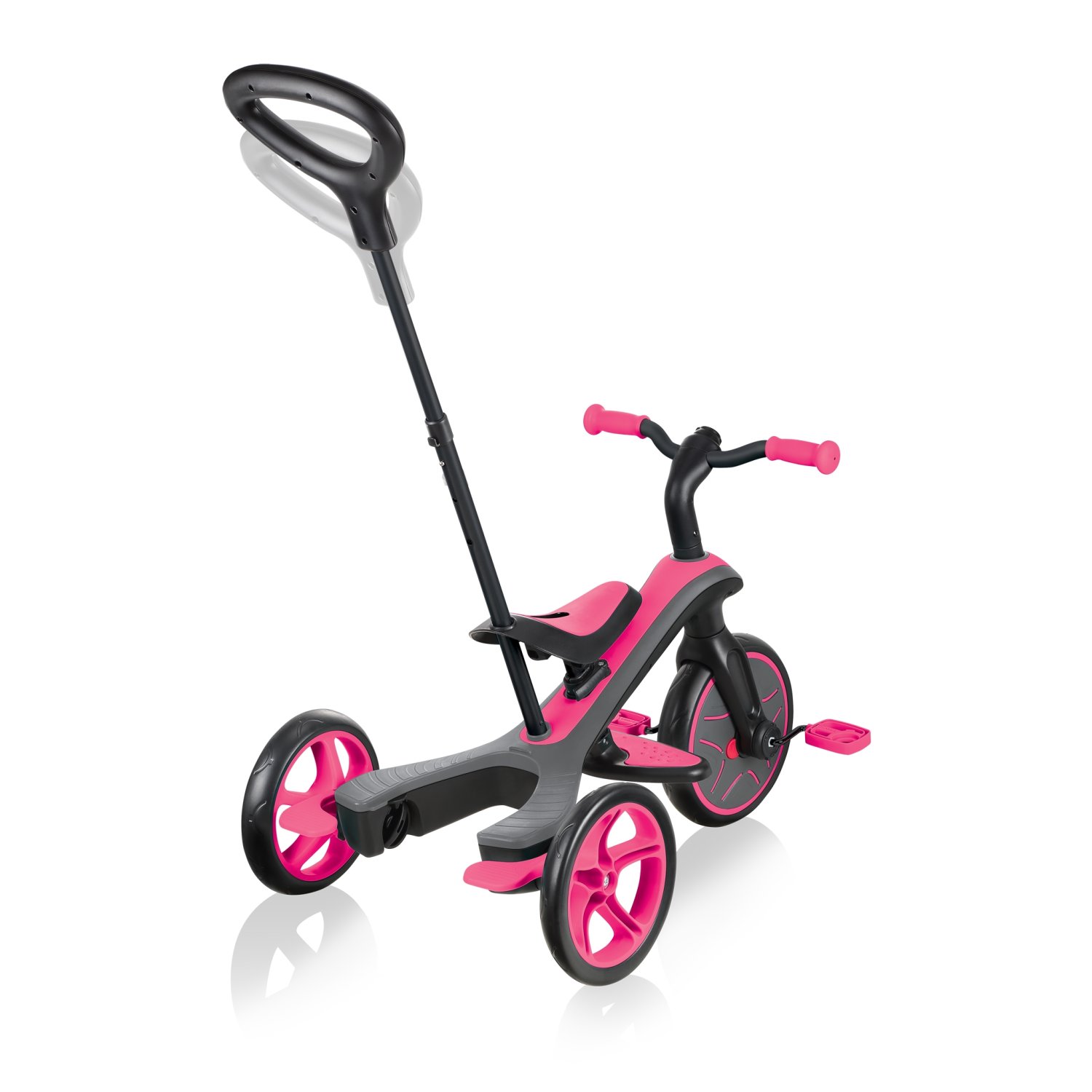 фото Беговел-трансформер globber trike explorer (4 in 1), розовый, 2020