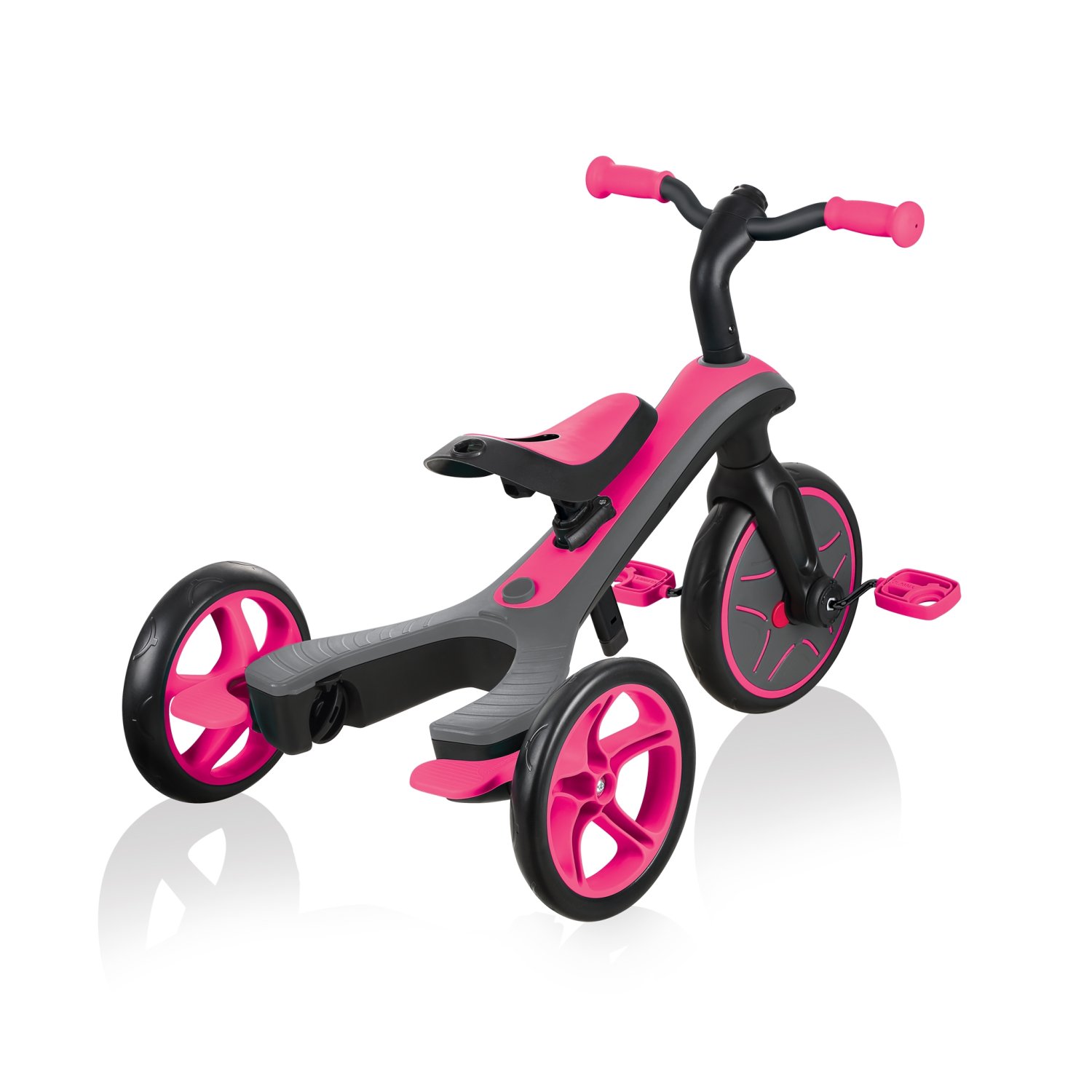 фото Беговел-трансформер globber trike explorer (4 in 1), розовый, 2020