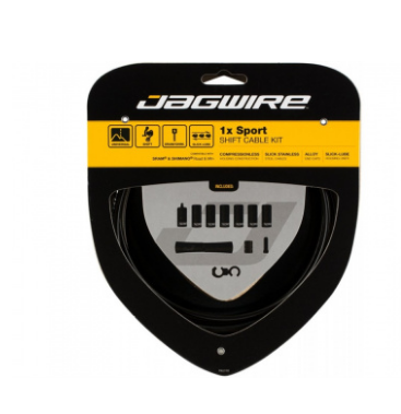 фото Рубашки и тросики велосипедные jagwire sport shift kit 1x, переключения, black, uck350
