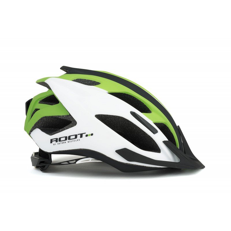 фото Шлем велосипедный author root 171, белый/зеленый/черный (размер: 59-61)
