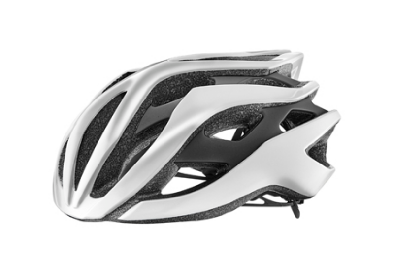фото Шлем велосипедный giant rev, блестящий металлик белый/matte металлик черный (размер: s (51-55 см))