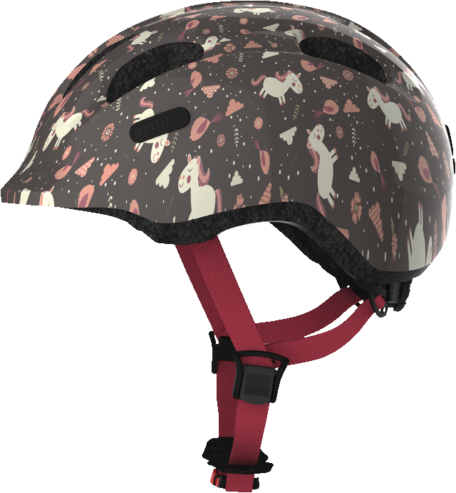 фото Шлем велосипедный abus smiley 2.0, детский, rose horse (коричнево-розовые лошадки) (размер: s(45-50) )