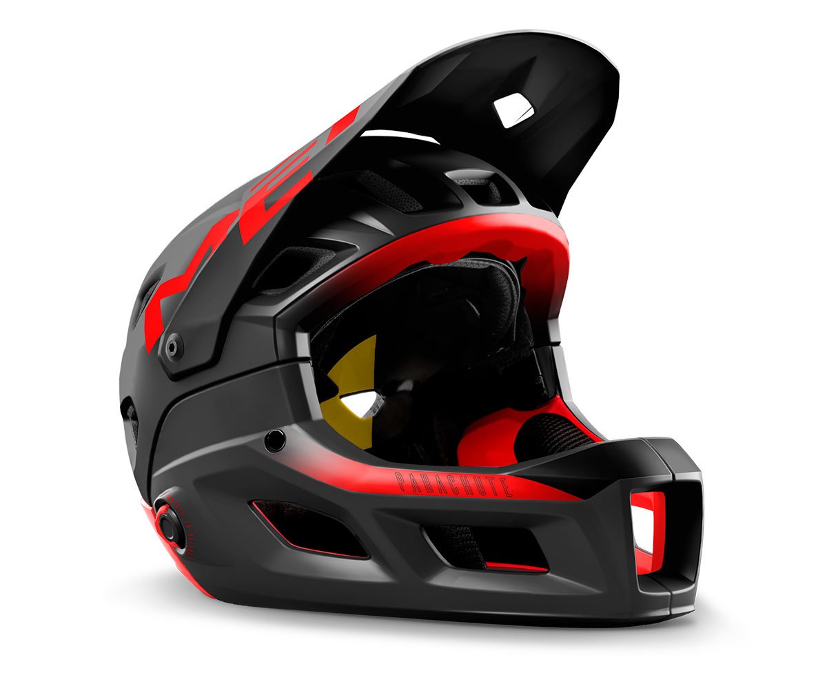 фото Велошлем met parachute mcr black red/matt glossy 2021 (размер: l (58/61 см))
