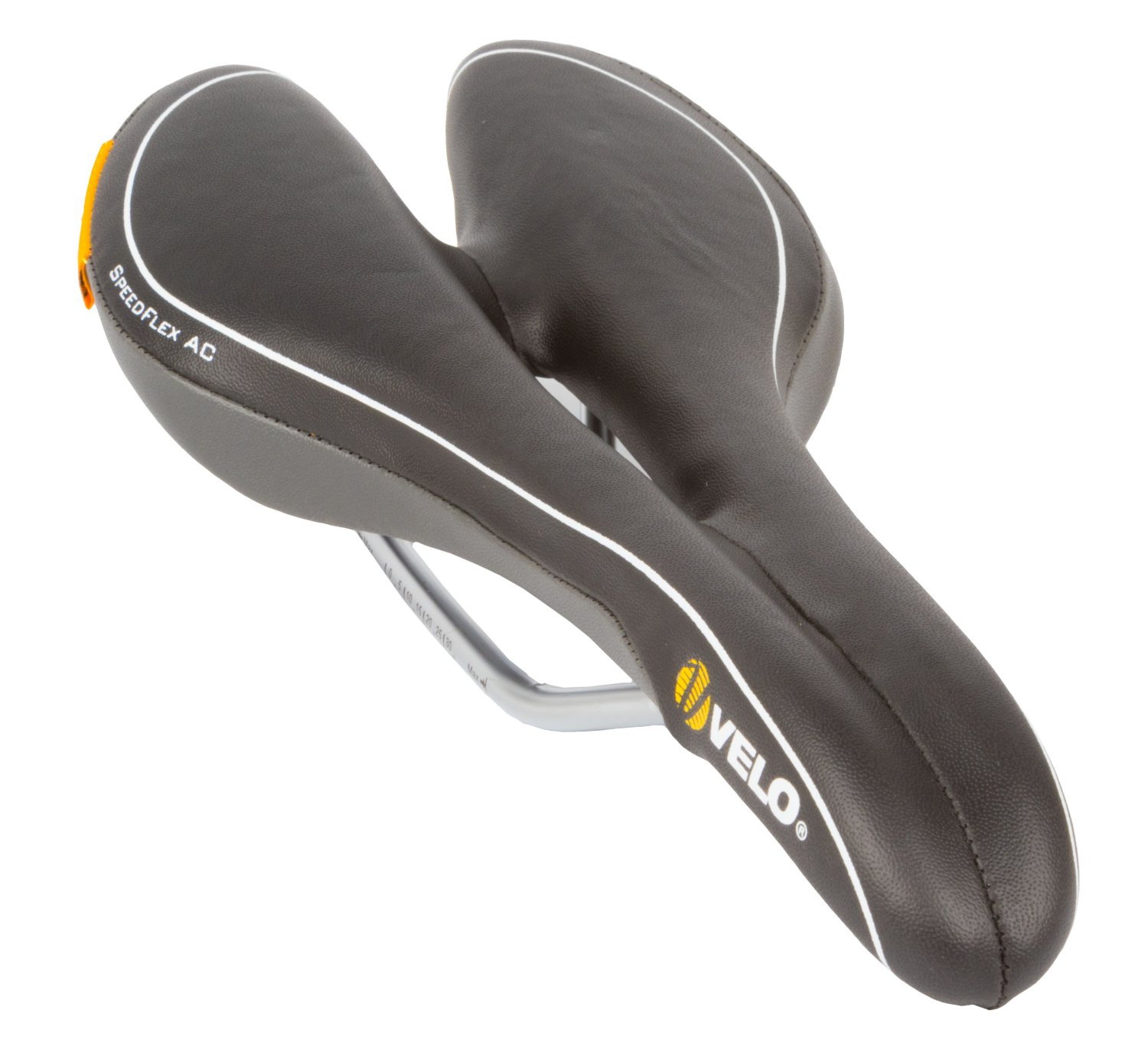 фото Седло велосипедное velo plush airchannel comp, спорт, 275х130мм, 300 г, черное, 5-250188