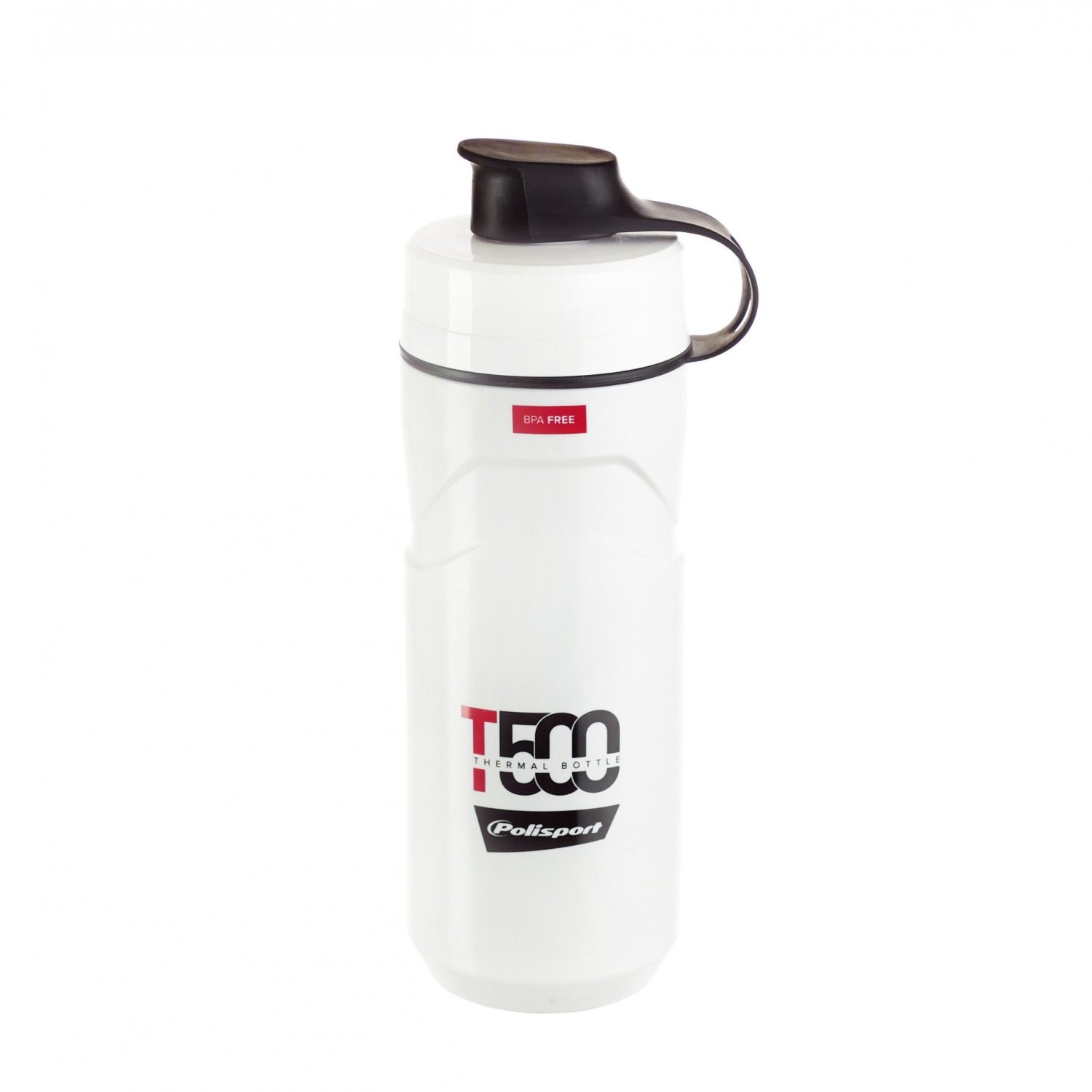 фото Термофляга велосипедная polisport thermal bottle t500, 500 ml/650 ml, white/red, pls8645500004