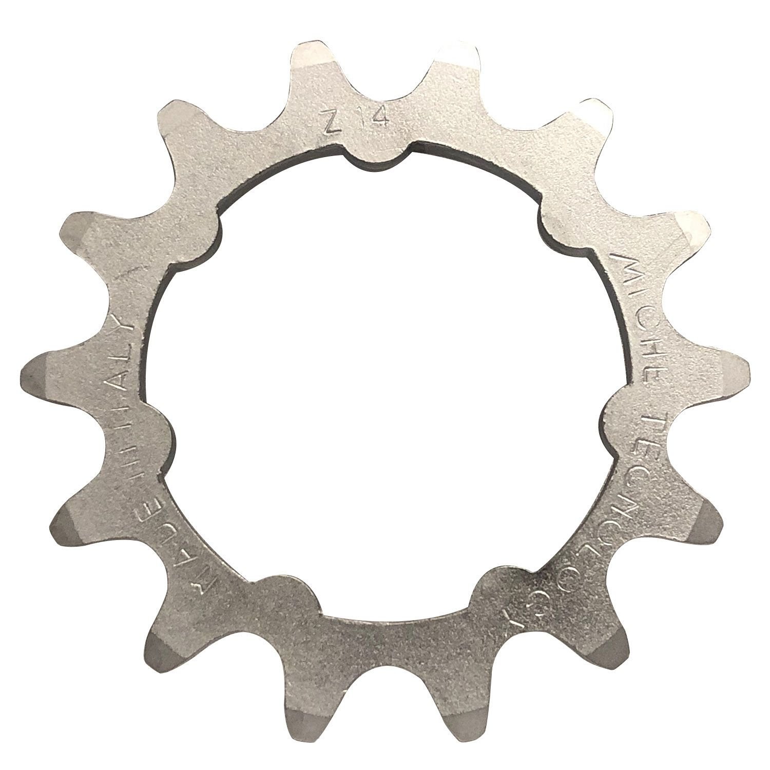 фото Звезда велосипедная miche pista steel sproket, трековая, 14z, 3/32", с кольцом, sppisk2014000
