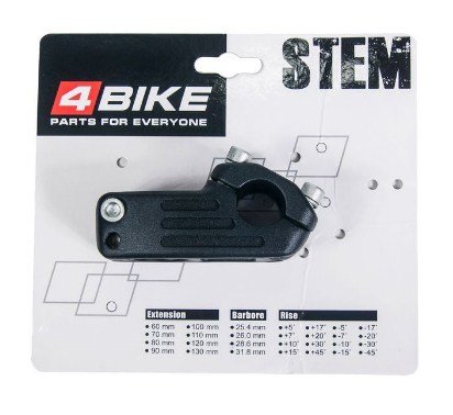Вынос руля велосипедн 4BIKE MX-628, алюминий, длина 48, диаметр 22.2 мм, ARV-ST-MX628-4822B
Вынос руля велосипедн 4BIKE MX-628, алюминий, длина 48, диаметр 22.2 мм, ARV-ST-MX628-4822B
