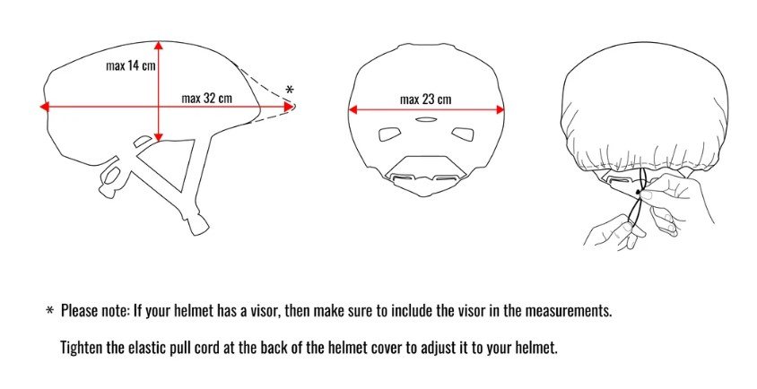 фото Чехол на шлем gripgrab helmet cover hi-vis, black, 501101001