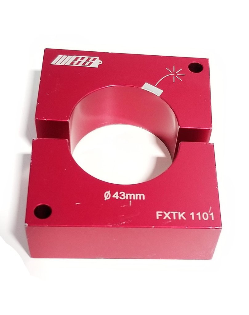 фото Оправка-зажим wss, для воздушной банки амортизатора fox float x2, алюминий, красный, fxtk1101