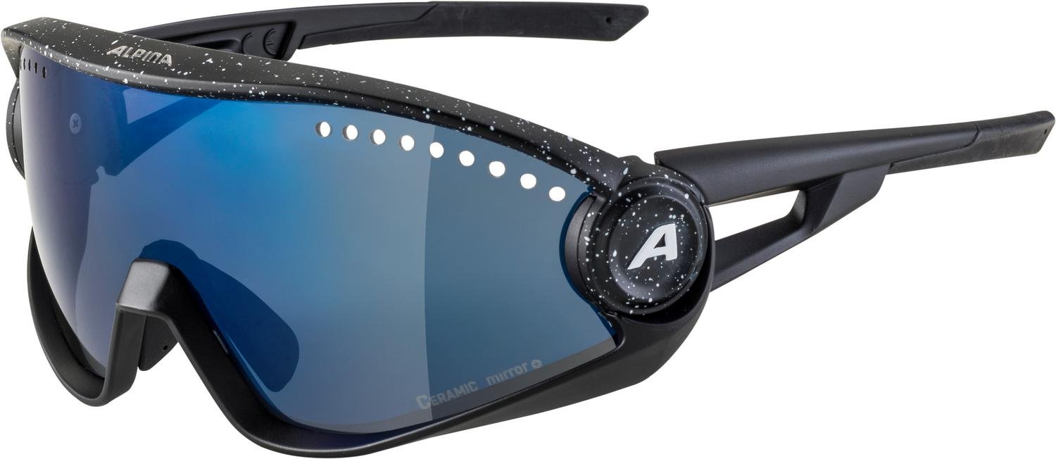 фото Очки велосипедные alpina 5w1ng cm+, солнцезащитные, black blur/blue mirror 2021, a8656331