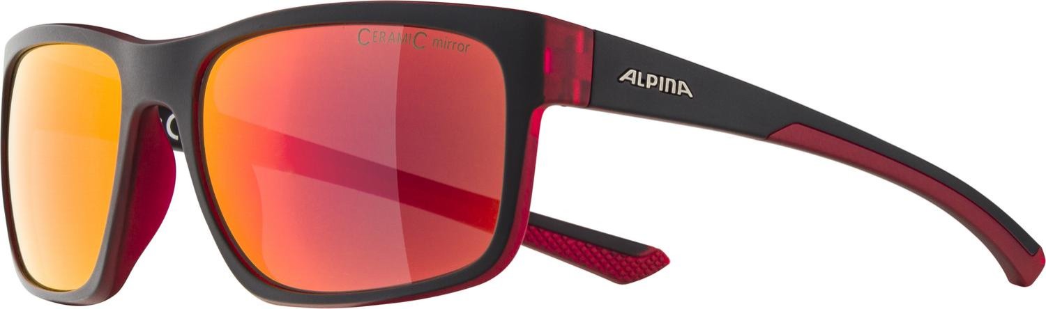 фото Очки велосипедные alpina lino i, солнцезащитные, black/red transparent/red mirror, 2021, a8664333