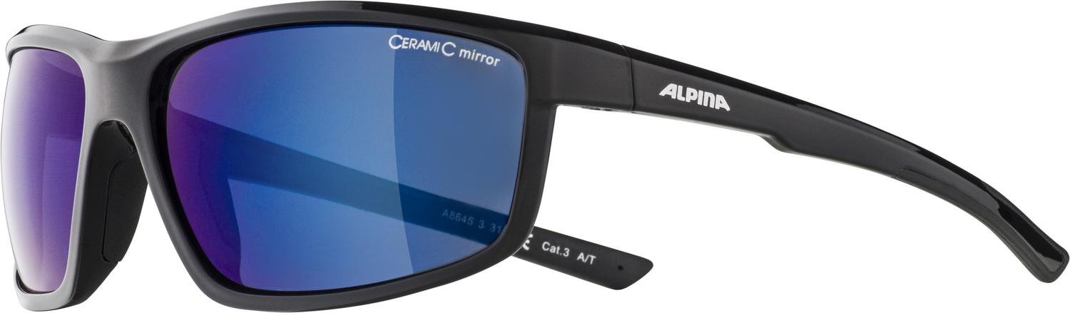 фото Очки велосипедные alpina defey, солнцезащитные, black/blue mirror, 2021, a8645331